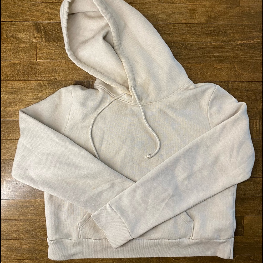 Sunday Best Cropped Tan Hoodie